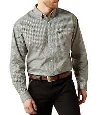Ariat Tristan Classic Fit Printed Long Sleeve Woven Shirt