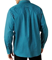 Ariat Tyce Classic Fit Printed Long Sleeve Woven Shirt