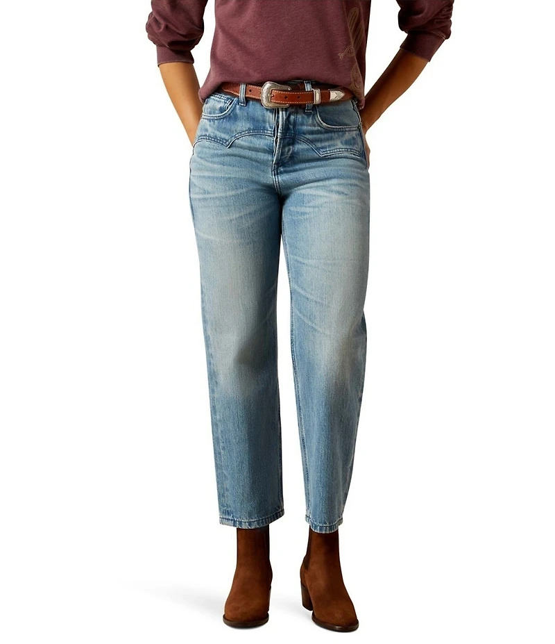 Ariat Ultra High Rise Cheyenne Yoke Tomboy Straight Leg Jeans