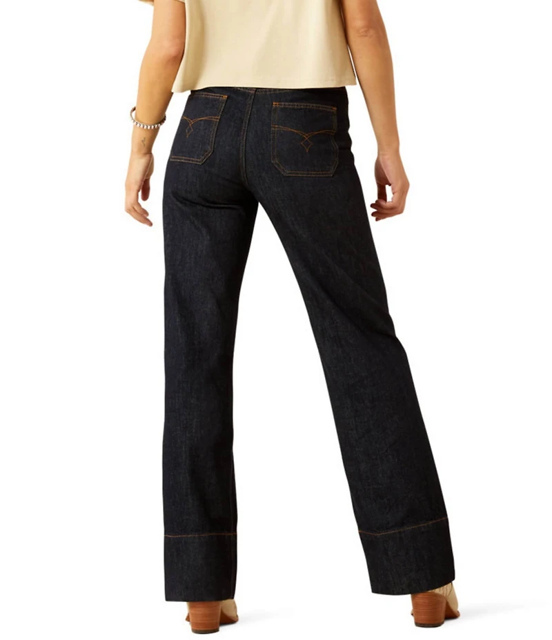 Ariat Ultra High Rise Tomboy Western Utility Wide Leg Jeans