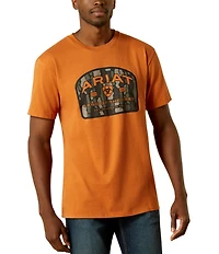 Ariat Underlands Camouflage Badge Graphic Short Sleeve T-Shirt