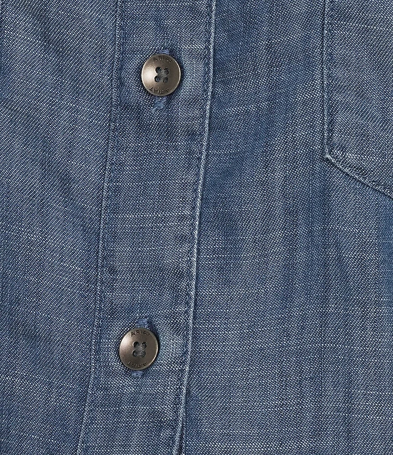 Ariat Vacation Chambray Camp Point Collar Short Sleeve Front Button Shirt