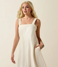 Ariat Valentine Stretch Twill Square Neck Sleeveless A-Line Midi Dress