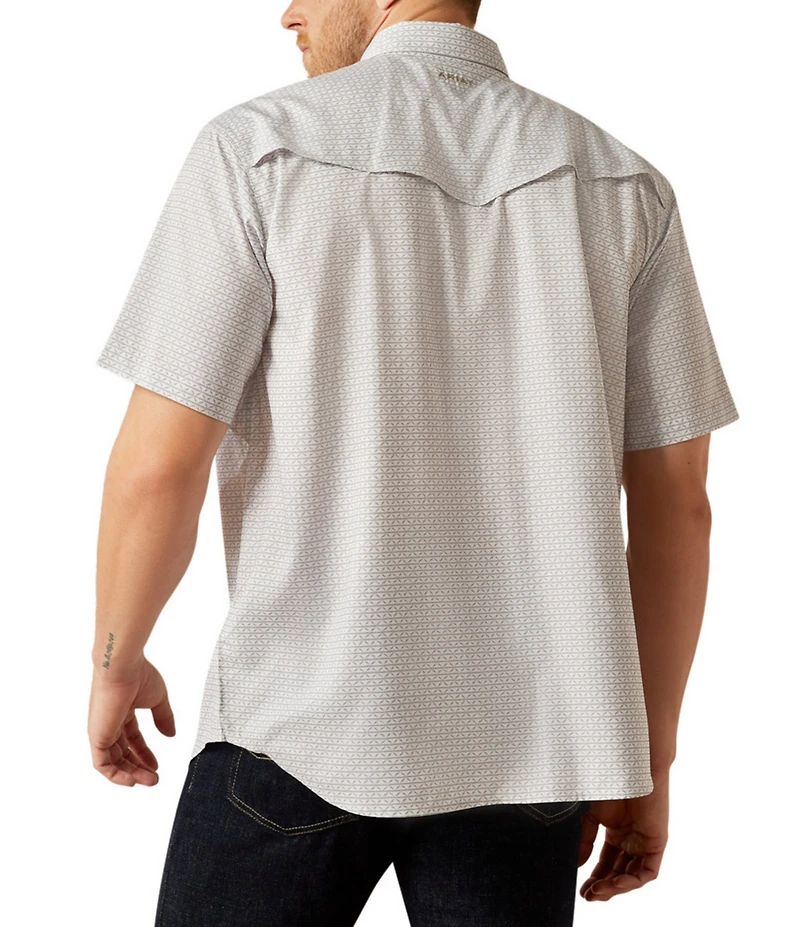 Ariat VentTEK Classic Fit Performance Short Sleeve Printed Woven Western Shirt
