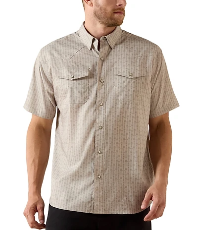 Ariat VentTEK Classic Fit Short Sleeve Printed Western Shirt