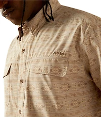 Ariat VentTEK Outbound Classic Fit Performance Short Sleeve Printed Woven Shirt
