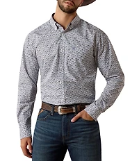 Ariat Weaver Slim Fit Printed Wrinkle Free Woven Shirt