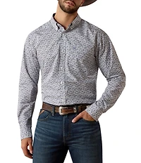 Ariat Weaver Slim Fit Printed Wrinkle Free Woven Shirt