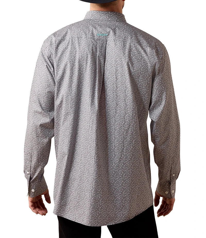 Ariat Webb Classic Fit Ditsy Printed Wrinkle Free Woven Shirt