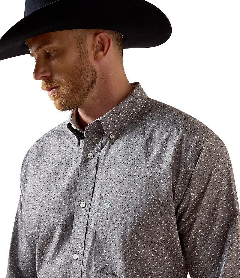 Ariat Webb Classic Fit Ditsy Printed Wrinkle Free Woven Shirt