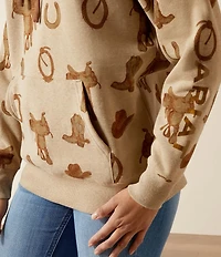 Ariat Wester Icon Print Logo 2.0 Hoodie
