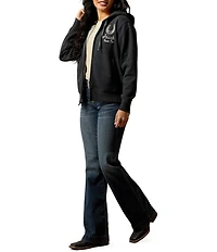 Ariat Western Stitched Long Sleeve Full Zip Hoodie