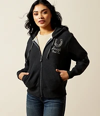 Ariat Western Stitched Long Sleeve Full Zip Hoodie