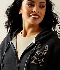 Ariat Western Stitched Long Sleeve Full Zip Hoodie
