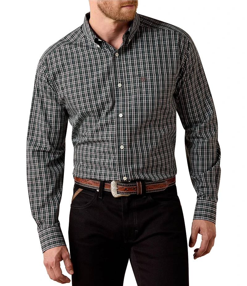 Ariat Whitford Classic Fit Plaid Wrinkle Free Woven Shirt