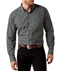 Ariat Whitford Classic Fit Plaid Wrinkle Free Woven Shirt