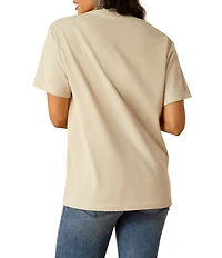 Ariat Wild Botanical Metallic Embroidered Loose-Fit T-Shirt