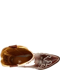 Ariat Women's Bandida Sendero Yeehaw Print Leather Mid Calf Western Boots