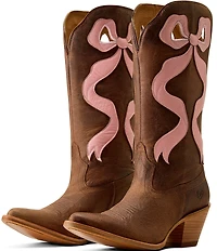 Ariat Women's Beaux Leather Bow Tall Western Boots