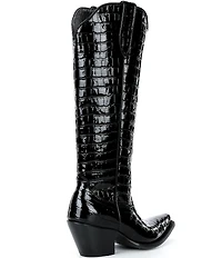 Ariat Women's Casanova Croco Embossed Leather Knee High Western Boots