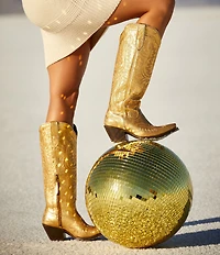 Ariat Women's Casanova Tall Metallic Leather Western Boots