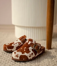 Ariat Women's Country Cow Print Suede Mules