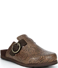 Ariat Women's Country Embossed Floral Leather Mule Clogs