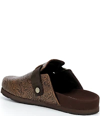 Ariat Women's Country Embossed Floral Leather Mule Clogs