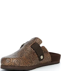 Ariat Women's Country Embossed Floral Leather Mule Clogs