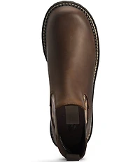 Ariat Women's Fatbaby Leather Leopared Twin Gore Chelsea Lug Sole Booties