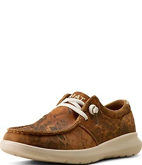 Ariat Women's Hilo Distressed Suede Leopard Print Slip Ons
