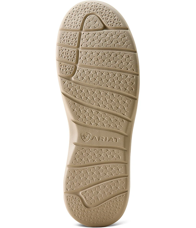 Ariat Women's Hilo Distressed Suede Leopard Print Slip Ons
