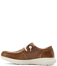 Ariat Women's Hilo Floral Embossed Leather Slip On Sneakers