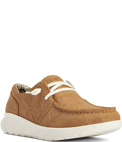 Ariat Women's Hilo Floral Embossed Suede Slip-On Sneakers