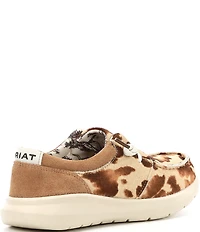 Ariat Women's Hilo Haircalf Cow Print Slip On Sneakers