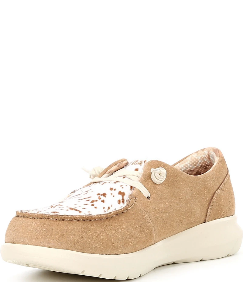 Ariat Women's Hilo Hair Calf Leather Slip On Sneakers