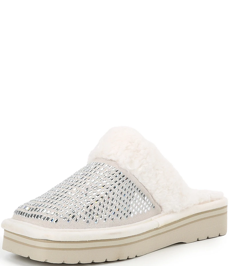 Ariat Women's Jackie Square Toe Rhinestone Embellished Suede Slippers