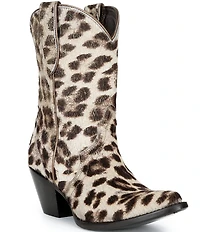 Ariat Women's Julietta Gilded Leopard Print Haircalf Mid Western Boots