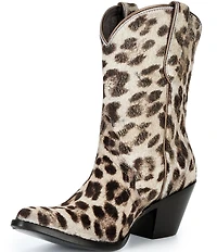 Ariat Women's Julietta Gilded Leopard Print Haircalf Mid Western Boots