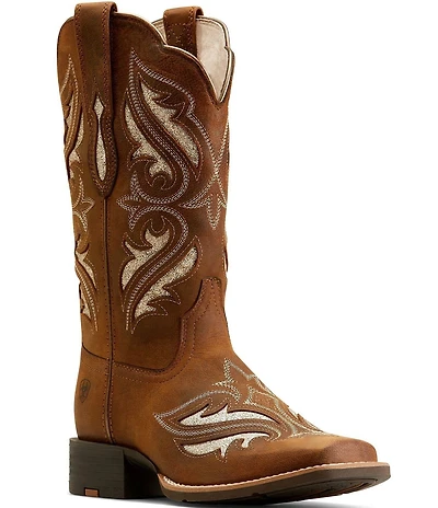Ariat Women's Round Up Bliss Square Toe Western Boots