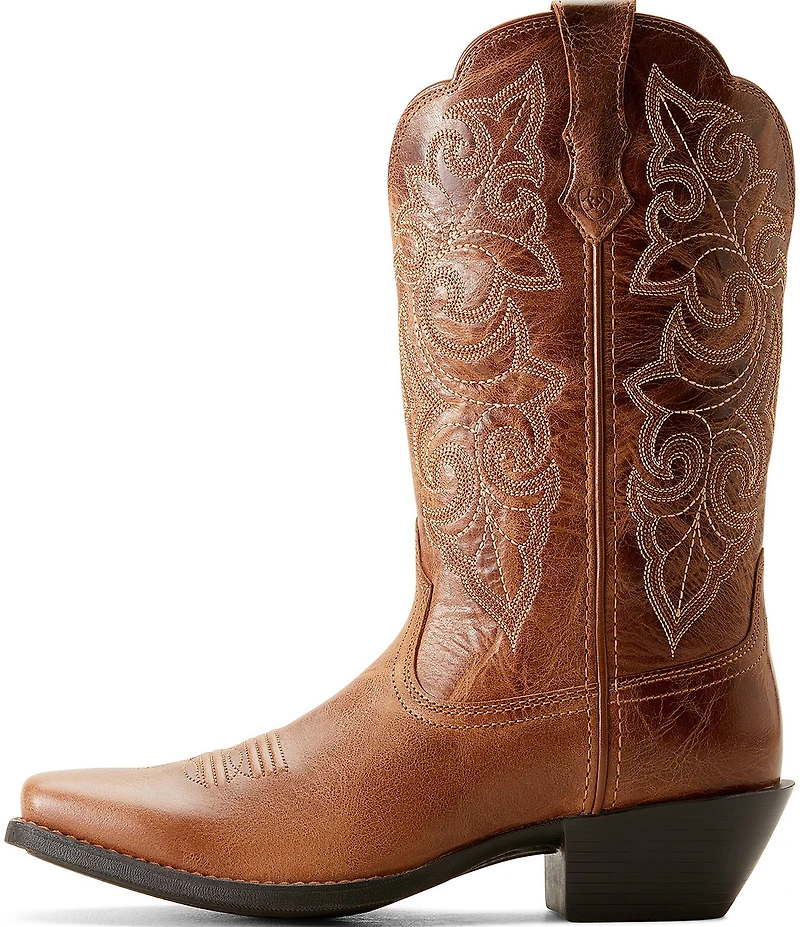 Ariat Women's Round Up Square Toe Leather Western Boots