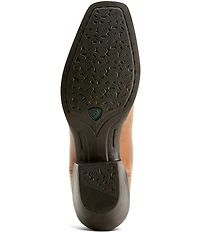 Ariat Women's Round Up Square Toe Leather Mid Calf Western Boots