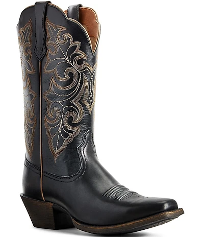 Ariat Women's Round Up Square Toe Leather Mid Calf Western Boots