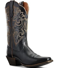 Ariat Women's Round Up Square Toe Leather Mid Calf Western Boots