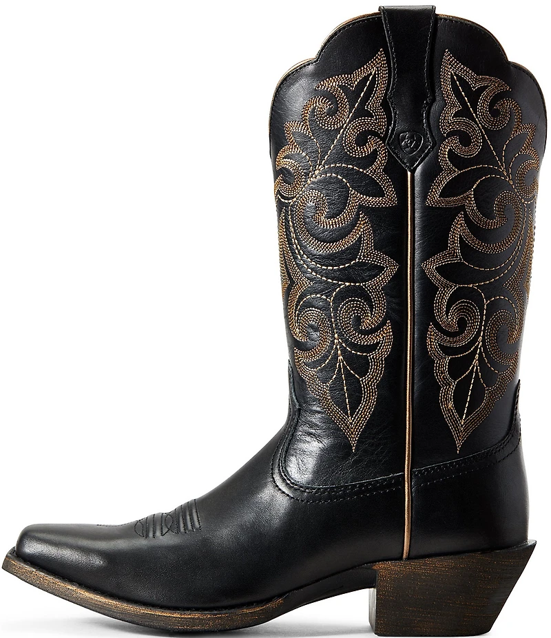 Ariat Women's Round Up Square Toe Leather Mid Calf Western Boots
