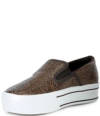 Ariat Women's Skylar Embossed Floral Platform Slip On Sneakers