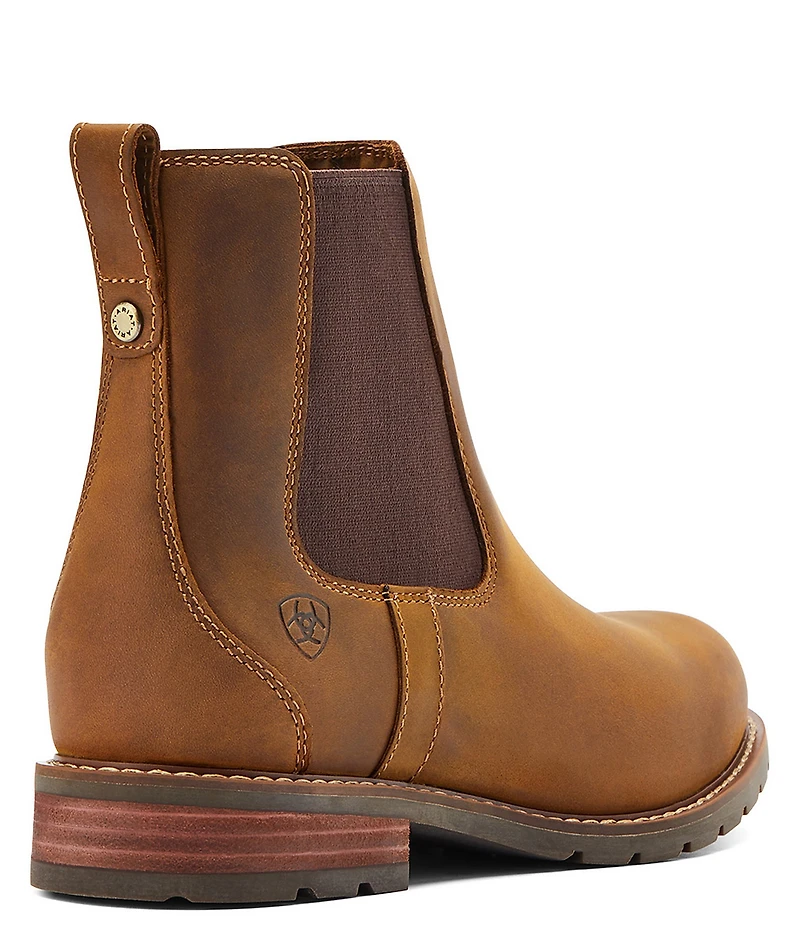 Ariat Women's Wexford Waterproof Leather Lug Sole Chelsea Booties