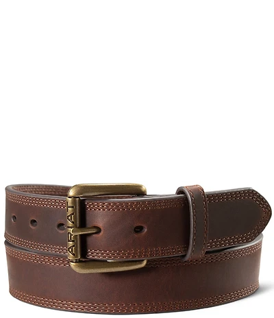 Ariat Work Tonal Triple Stitch Leather Belt