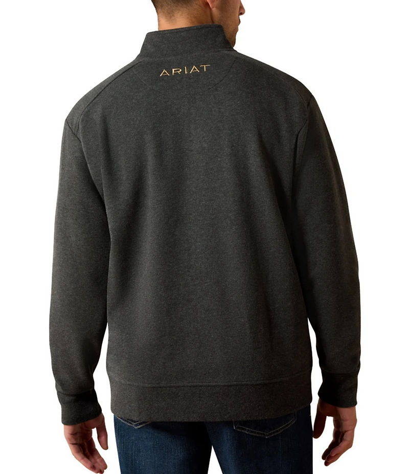 Ariat x PBR Embroidered Logo Quarter-Zip