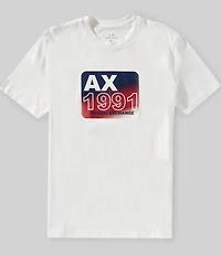 Armani Exchange 1991 Badge Chest Logo Short Sleeve T-Shirt
